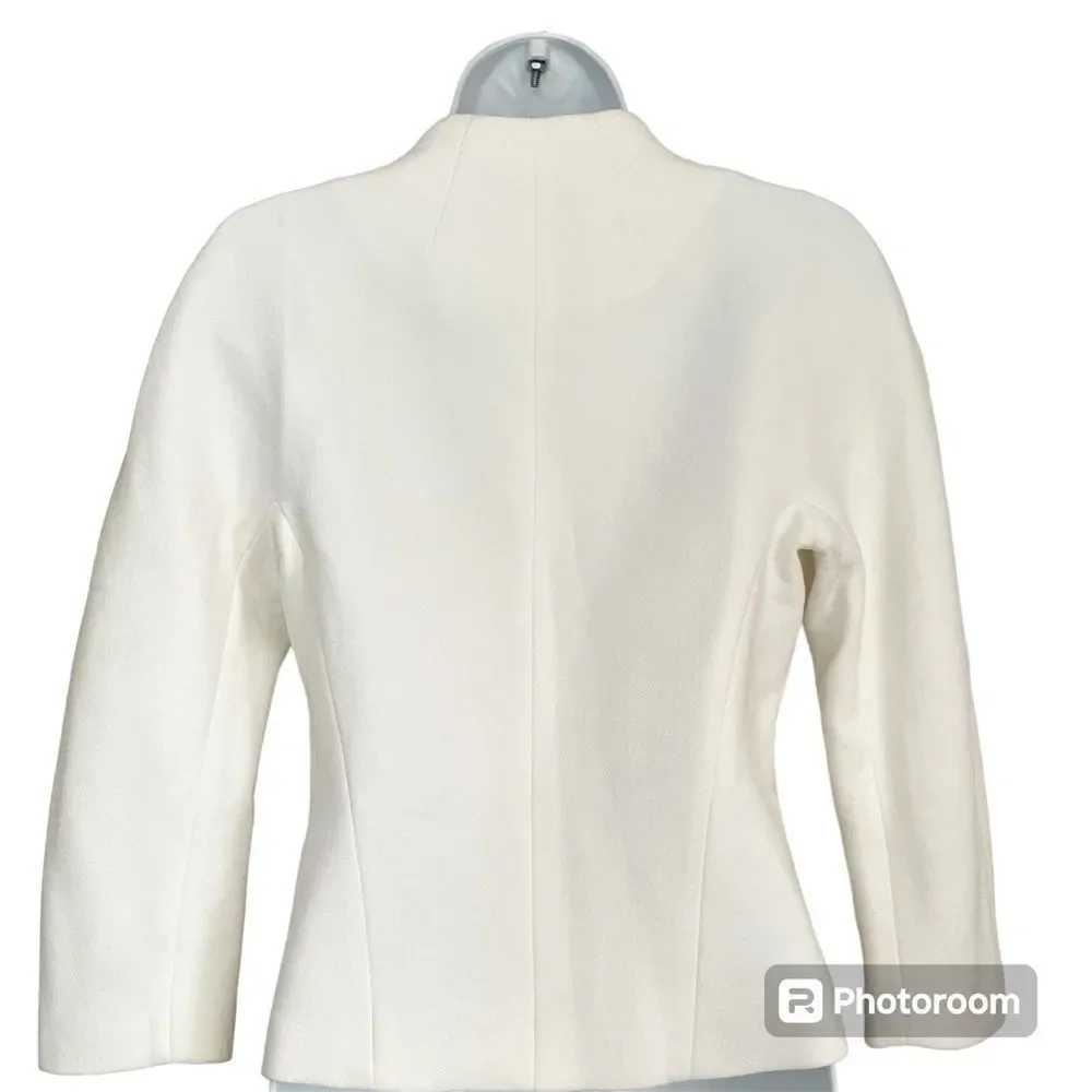 Judith & Charles White Two Button Blazer - Picture 3 of 6